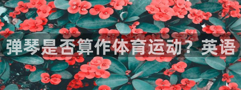 ug环球官网登录入口：弹琴是否算作体育运动？英语